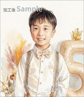 子供水彩画調ポスター